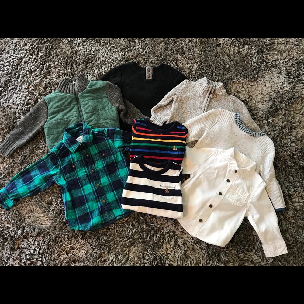 Baby boy 12 month fall tops